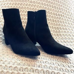 Michael by Michael Shannon Black Vegan Suede Ankle Boot Size 11